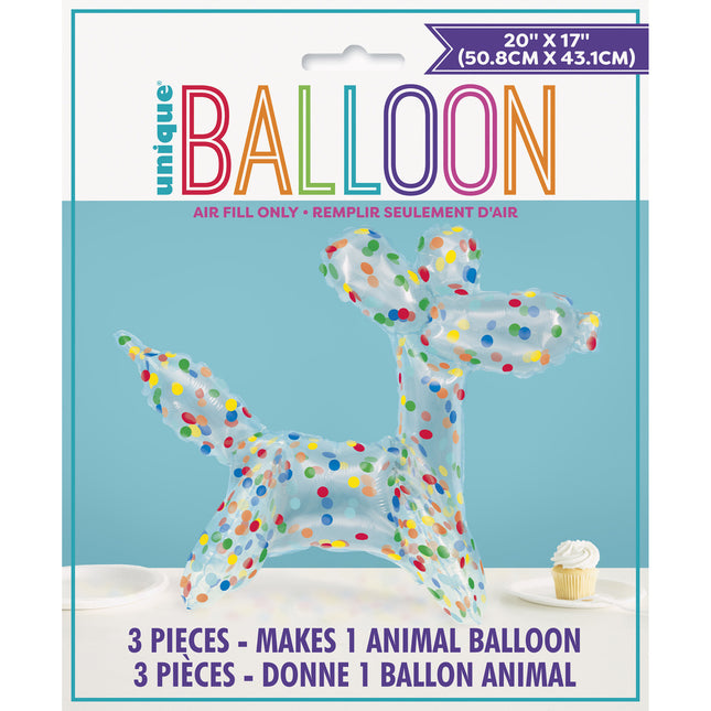 Globo Perro de Colores 76cm