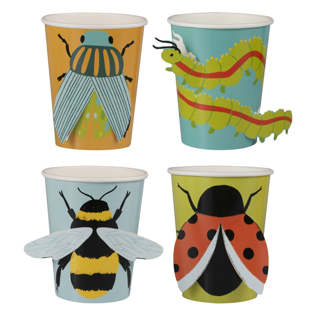 Vasos Animales del Bosque 3D 8uds