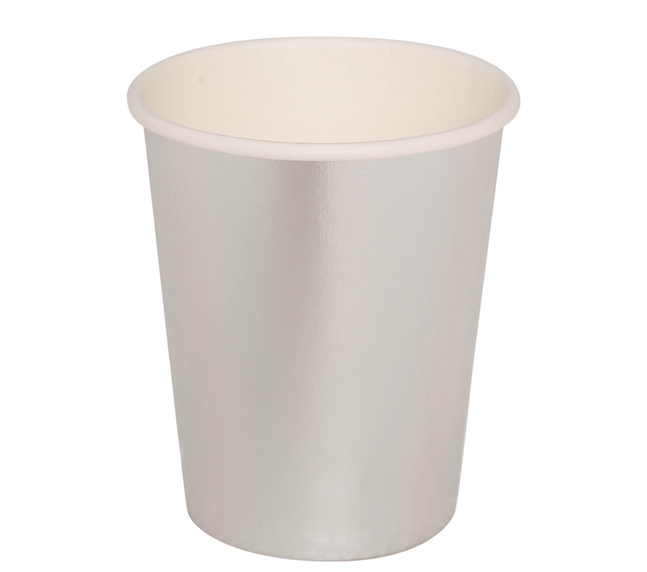 Tazas de plata 240 ml 6 uds.