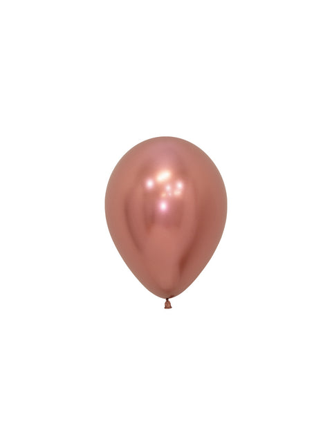 Globos Reflex Oro Rosa 12cm 50pcs