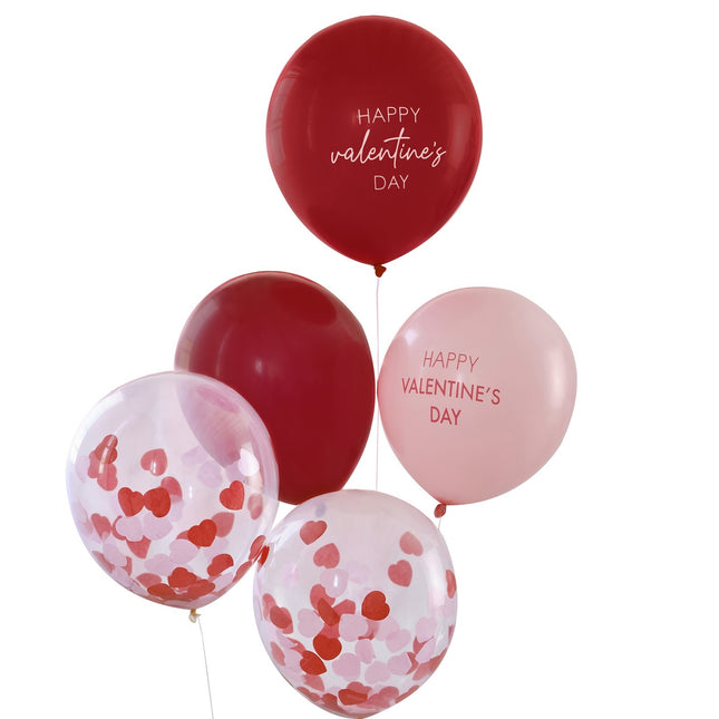 Set Globos Feliz San Valentín 30cm