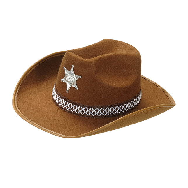 Sheriff de Sombrero Marrón