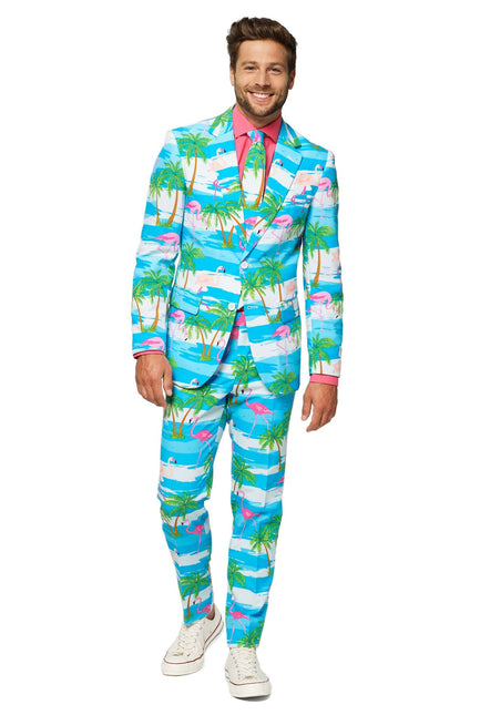 Traje Hawaii Flamingo Hombre