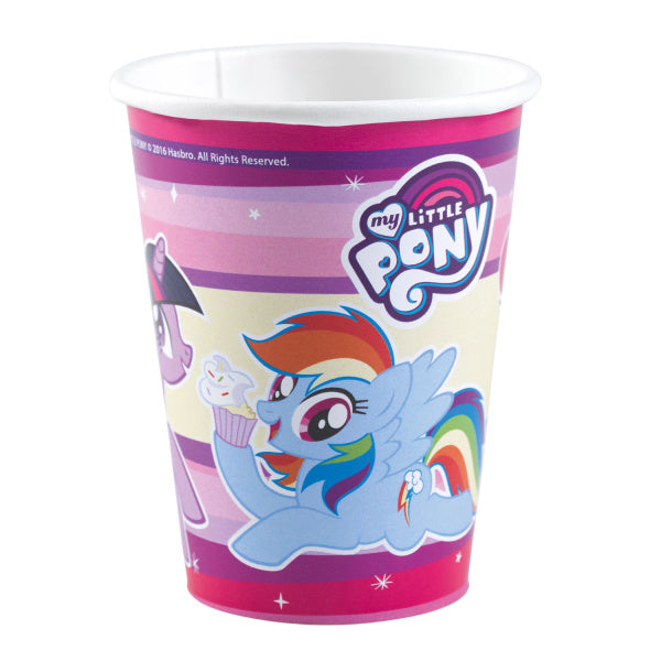 Vasos My Little Pony 250ml 8uds.