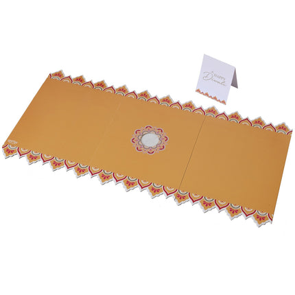 Diwali Decoración de Mesa Plato de Merienda 80cm 2 piezas