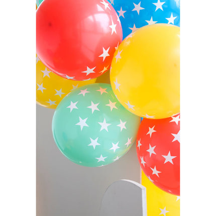 Globos Color Estrella 33cm 6pcs