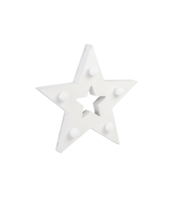 Estrella de luz blanca