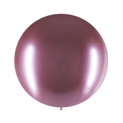 Globo Gigante Rosa Cromado 60cm