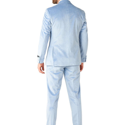 Esmoquin de terciopelo azul claro para hombre <tc>OppoSuits</tc>