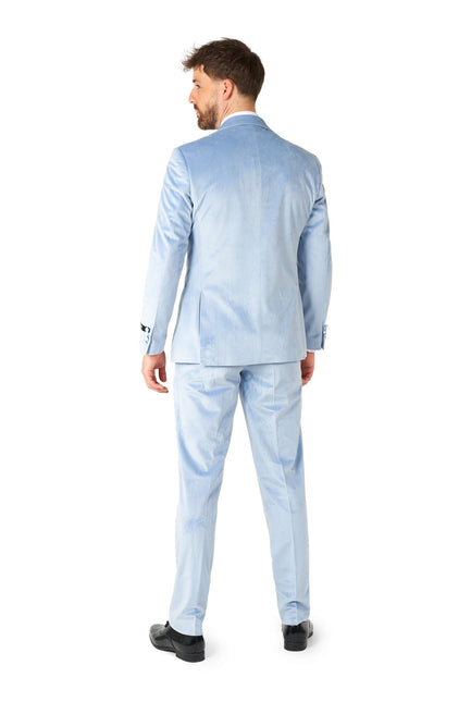 Esmoquin de terciopelo azul claro para hombre OppoSuits