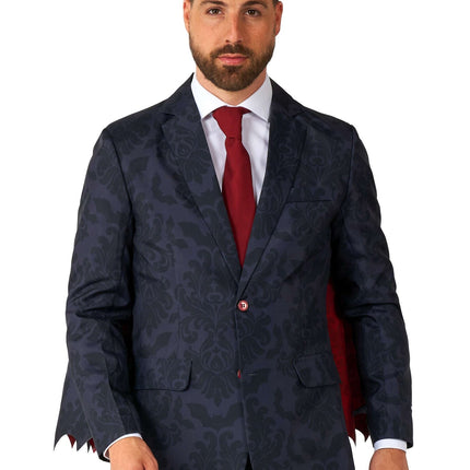 Traje negro de vampiro victoriano para hombre Suitmeister