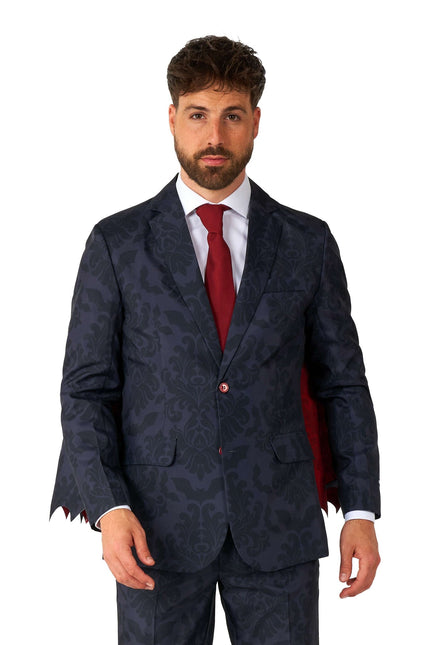 Traje negro de vampiro victoriano para hombre Suitmeister