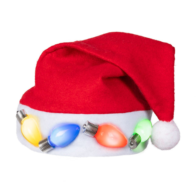 Gorro de Papá Noel con Luces Led