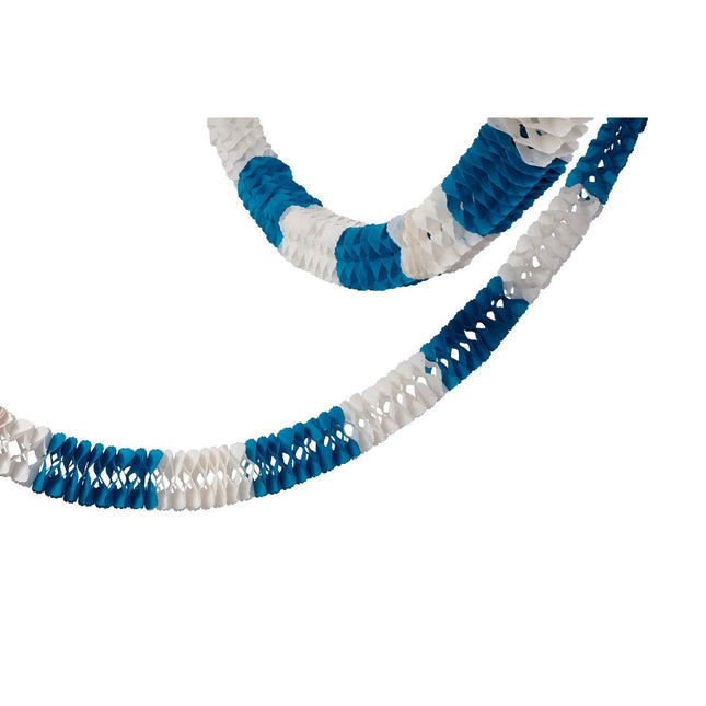 Guirnaldas Oktoberfest Azul Blanco 10m 2pcs