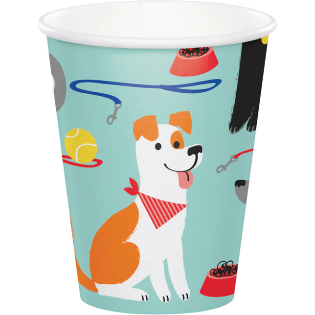 Tazas Perros 256ml 8ud