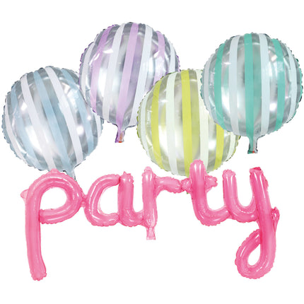 Globos de Helio Set Pool Party 5pcs