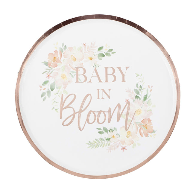 Platos Baby In Bloom 24.5cm 8pcs