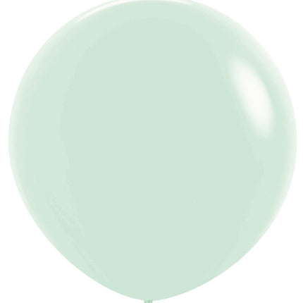 Globos Verde Mate Pastel 91cm 10pcs