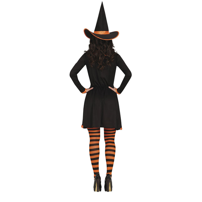 Disfraz de Bruja de Halloween Naranja para Mujer