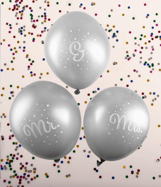 Globos de boda Mr & Mrs 30cm