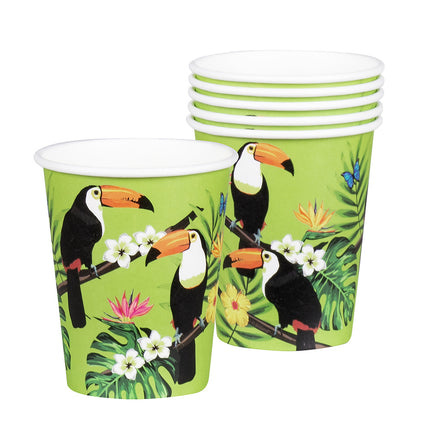 Tazas tucán 250ml 6uds.