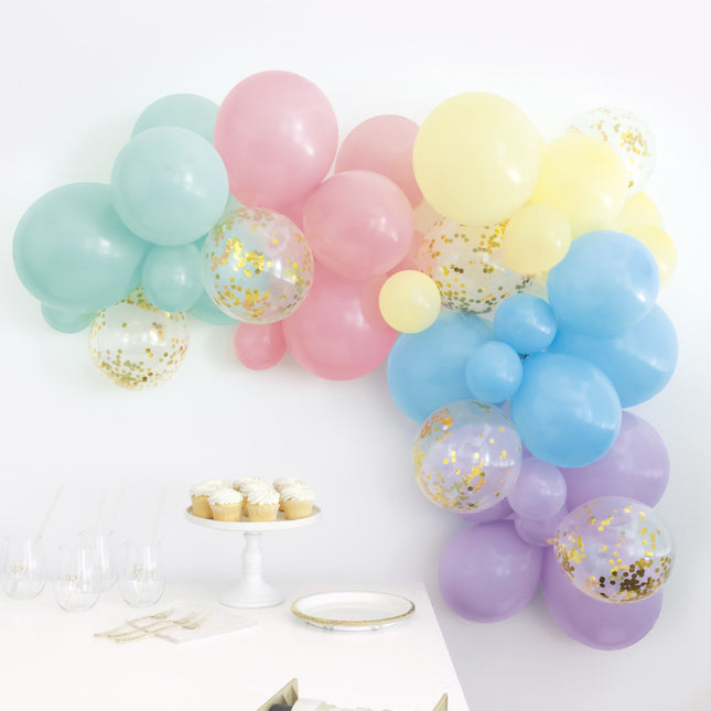 Arco de Globo Set Casero Pastel 2,43m