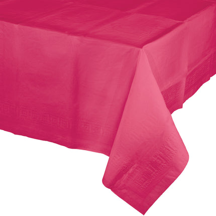 Mantel Fucsia Plástico 2,74m