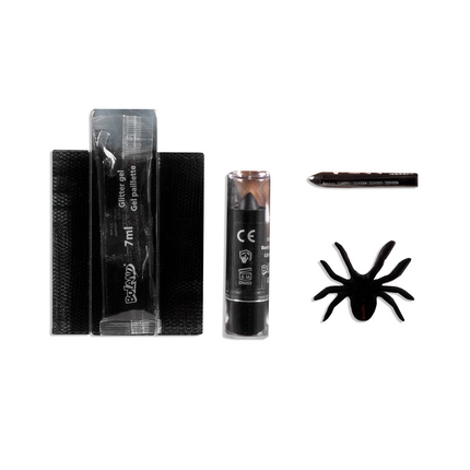 Set de maquillaje de Halloween Viuda Negra