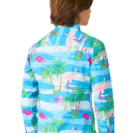 Camiseta Hawaii Flamingo Adolescente Niño Adolescente <tc>OppoSuits</tc>