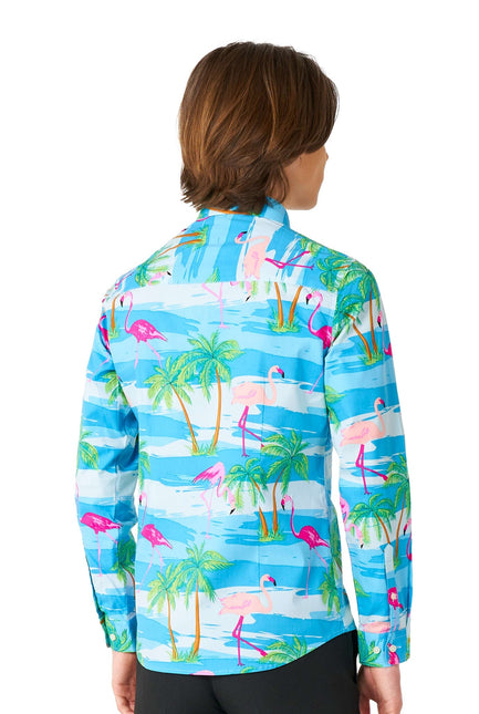 Camiseta Hawaii Flamingo Adolescente Niño Adolescente OppoSuits