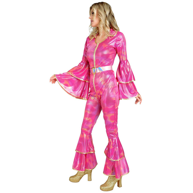 Mono Disco 70S Rosa Mujer