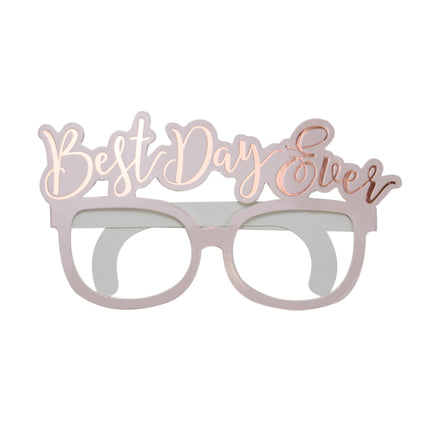 Gafas Oro Rosa Best Day Ever 8pcs