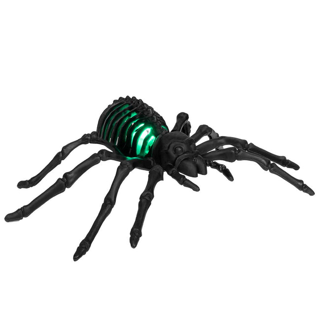 Halloween Led Araña Esqueleto Negro 22cm