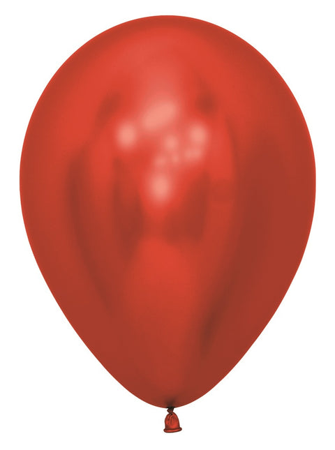 Globos Reflex Rojo 30cm 50pcs