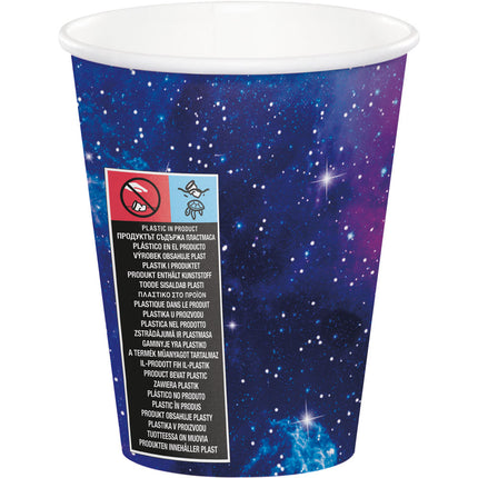 Vasos Fiesta Espacial 256ml 8ud