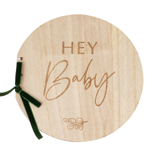 Libro de visitas Hey Baby Madera 22cm