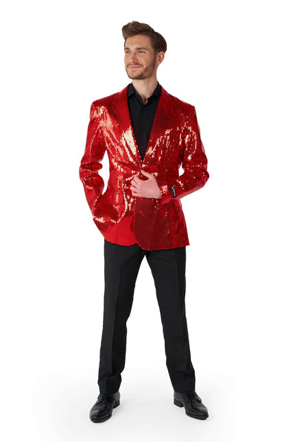 Paillet Blazer Rojo Hombre Suitmeister