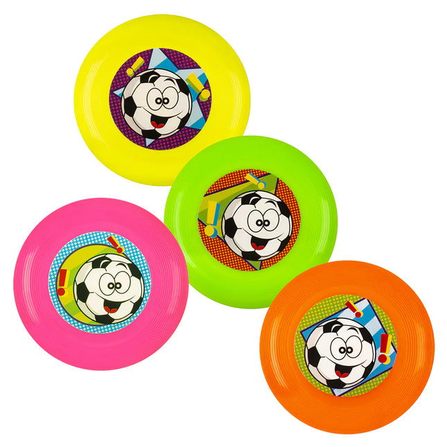 Breakout presenta frisbees de fútbol de 9 cm 4 unidades