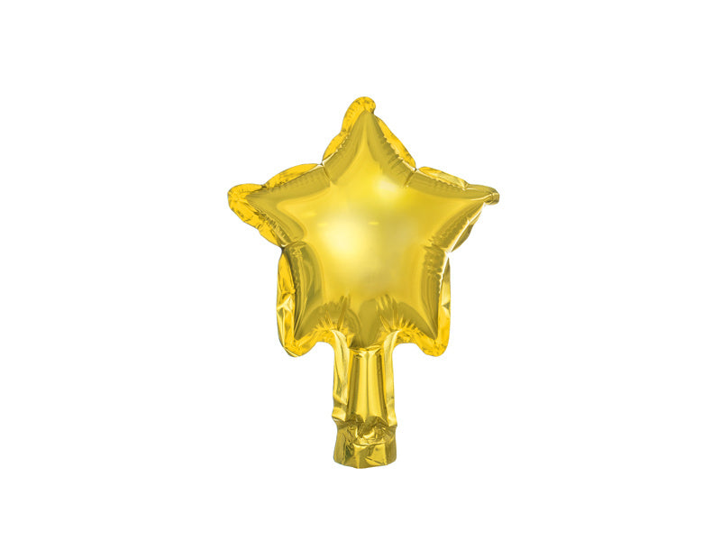 Globo de Helio Estrella Oro Vacío 12cm 25pcs