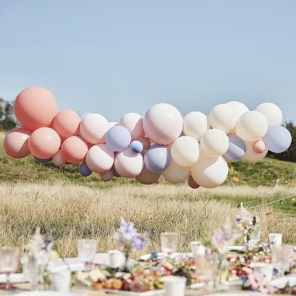 Arco de Globos Pastel Boho Set Casero