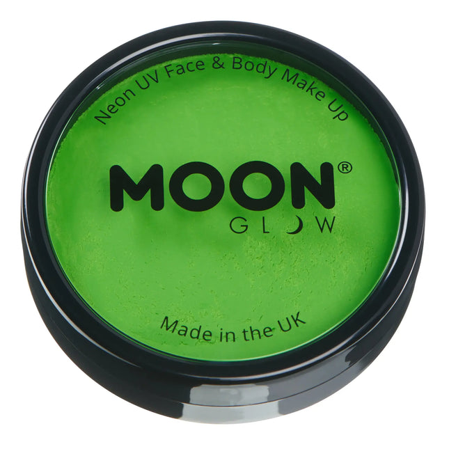 Moon Glow Neon UV Pro Pintura Facial Verde Intenso 36g