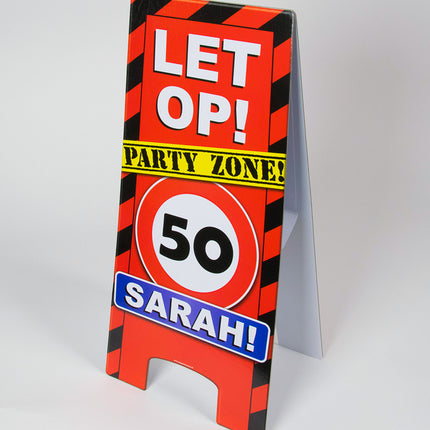 Sarah Señal de advertencia 50 años 62,5cm