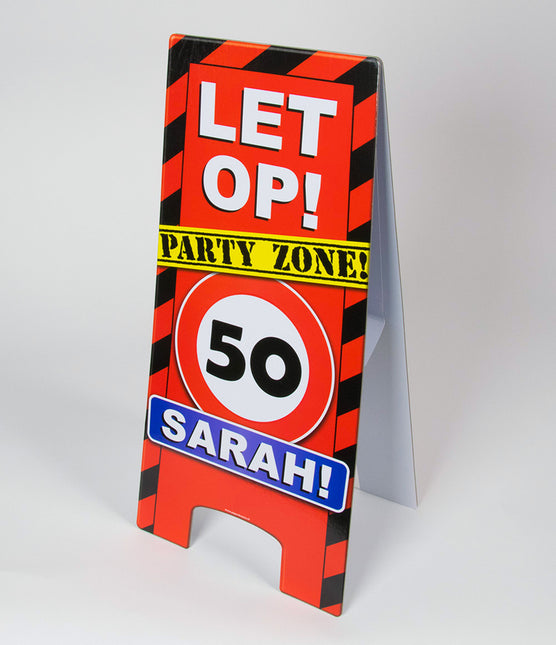 Sarah Señal de advertencia 50 años 62,5cm