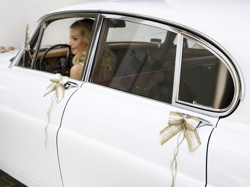 Set Decoración Coche Lazos de Boda