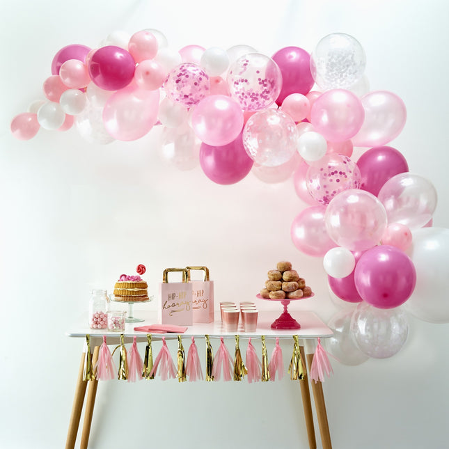 Set DIY Arco de Globo Rosa