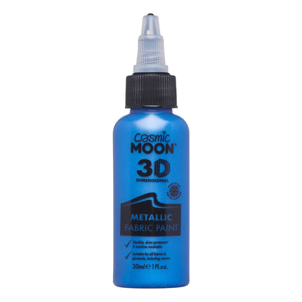 Pintura metalizada para tejidos Cosmic Moon Azul 30ml