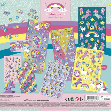 Set Pegatinas Unicornio Grande