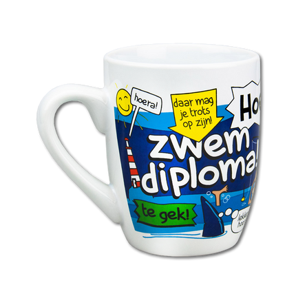 Taza Diploma de Natación 12cm