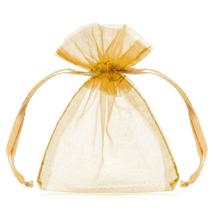 Bolsas de Organza Oro 10cm 10uds