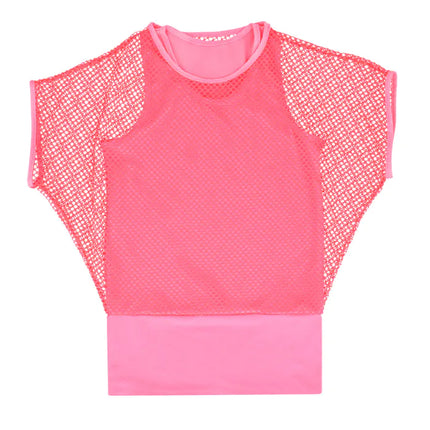 Camisa de rejilla Rosa Señoras M-L | 40-46